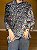 Pashmina de Viscose - Estampada - Dupla Face - Preto e Colorido - Imagem 1