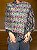 Pashmina de Viscose - Estampada - Dupla Face - Preto e Colorido - Imagem 2