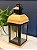 Lanterna - Madeira e Metal - Preto - 41CM - Imagem 2