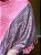 Pashmina de Viscose - Estampada - Rosa e Cinza Esverdeado - Imagem 2