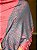 Pashmina de Viscose - Estampada - Rosa e Turquesa - Imagem 2