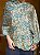 Pashmina de Viscose - Estampada - Dupla Face - Turquesa e Bege - Imagem 2