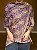 Pashmina de Viscose - Estampada - Dupla Face - Roxo e Bege - Imagem 1