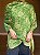 Pashmina de Viscose - Estampada - Dupla Face - Verde Claro e Bege - Imagem 1