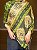 Pashmina de Viscose - Estampada - Verde e Bege - Imagem 2