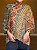 Pashmina de Viscose - Estampada - Rosa e Azul - Imagem 2