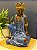 Buda - Madeira - Azul, Marrom e Dourado - 41CM - Imagem 2