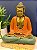 Buda - Madeira - Laranja, Verde e Dourado - 40CM - Imagem 1