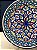 Prato de Parede Pequeno - Tunísia - Decorativo - Cerâmica - Pintado à mão - Azul e Colorido - Imagem 2