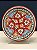 Prato de Parede Pequeno - Tunísia - Decorativo - Cerâmica - Pintado à mão - Vermelho e Colorido - Imagem 1