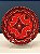 Prato de Parede Pequeno - Tunísia - Decorativo - Cerâmica - Pintado à mão - Vermelho - Imagem 1