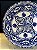 Prato de Parede Pequeno - Tunísia - Decorativo - Cerâmica - Pintado à mão - Azul Escuro - Imagem 2