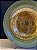 Centro de Mesa em Vitral - Turquesa e Dourado - Grande - Imagem 2