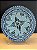 Prato de Parede Pequeno - Tunísia - Decorativo - Cerâmica - Pintado à mão - Azul Claro - Imagem 1