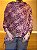 Pashmina de Viscose - Estampada - Magenta e bege - Imagem 1