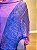 Pashmina de Viscose - Estampada - Rosa e azul - Imagem 2