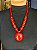Colar - Resina - Vermelho - Imagem 1