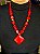 Colar - Resina - Vermelho - Imagem 1