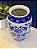 Vaso Cerâmica Azul e Branco 30CM - Imagem 2
