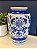 Vaso Cerâmica Azul e Branco 30CM - Imagem 1