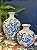 Trio Decorativo - Cerâmica - Azul e Branco - Imagem 3