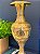Vaso - Decorativo - Latão - Dourado e Colorido - 35,5CM - Imagem 3