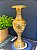 Vaso - Decorativo - Latão - Dourado e Colorido - 35,5CM - Imagem 1