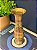 Vaso - Decorativo - Latão - Dourado e Colorido - 24CM - Imagem 1
