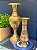 Vaso - Decorativo - Latão - Dourado e Colorido - 24CM - Imagem 4