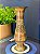 Vaso - Decorativo - Latão - Dourado e Colorido - 24CM - Imagem 2