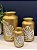 Vaso - Cerâmica - Dourado e Branco - Folha - 23CM - Imagem 3
