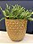 Cachepot em Ceramica - Dourado - 25CM - Imagem 1
