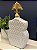 Potiche - Cerâmica - Branco e Dourado - 51CM - Imagem 2
