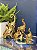 Trio Elefantes - Decorativo - Cerâmica - Dourado - Imagem 1