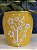 Cachepot em Cerâmica - Amarelo e Branco - 12CM - Imagem 2
