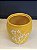 Cachepot em Cerâmica - Amarelo e Branco - 12CM - Imagem 3