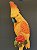 Escultura de Parede - Cacatua - Decorativa - Resina - Laranja e Colorido - Imagem 3