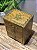 Mini Gaveteiro - Porta Joias - Madeira e Metal - Marrom e Dourado - 16X13X20CM - Imagem 2