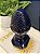 Escultura Pinha - Decorativa - Cerâmica - Azul Escuro - 28CM - Imagem 2
