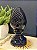 Escultura Pinha - Decorativa - Cerâmica - Azul Escuro - 28CM - Imagem 1