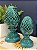 Escultura Pinha - Decorativa - Cerâmica - Turquesa - 22CM - Imagem 3