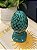 Escultura Pinha - Decorativa - Cerâmica - Turquesa - 22CM - Imagem 2