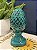 Escultura Pinha - Decorativa - Cerâmica - Turquesa - 22CM - Imagem 1