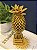 Escultura Abacaxi - Decorativo - Cerâmica - Amarelo - Imagem 2