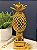 Escultura Abacaxi - Decorativo - Cerâmica - Amarelo - Imagem 1