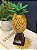 Escultura Abacaxi - Decorativo - Cerâmica - Amarelo, Verde e Marrom - Imagem 2