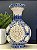 Vaso - Cerâmica - Azul e Branco - 32CM - Imagem 2