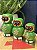 Trio Coruja - Madeira - Pintado á mão - Verde - Imagem 2