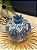 Romã Decorativa - Cerâmica - Pintado à mão - Turquia - Azul - 11CM - Imagem 2