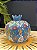 Romã Decorativa - Cerâmica - Pintado à mão - Turquia - Azul - 11CM - Imagem 1
